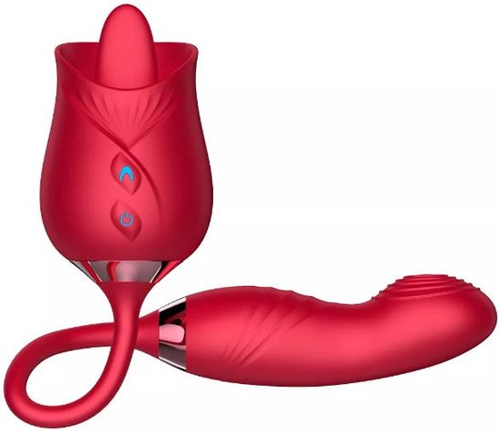 Double Flexible Flower Vibrator